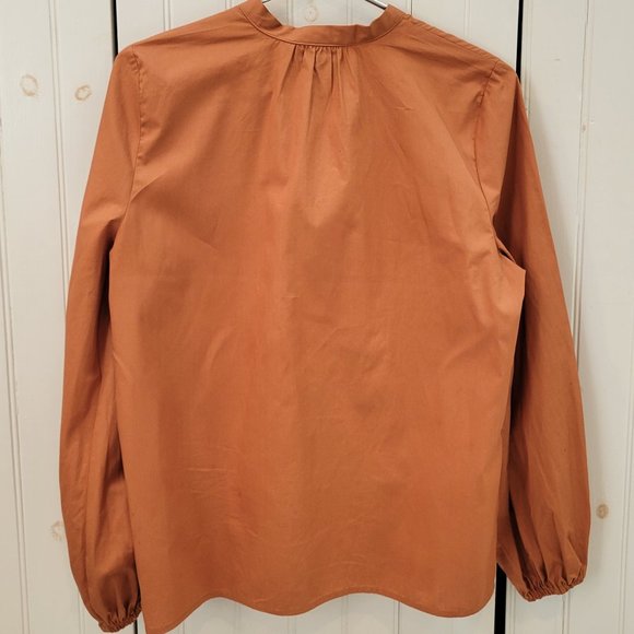 Who What Wear Burnt Orange Blouse - Picture 4 of 4